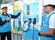 Gunakan Mobil Listrik, Dirut PLN Jajal SPKLU di Rest Area 626B Saradan, Pastikan Seluruh Sistem Layanan SPKLU Andal
