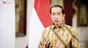 Jokowi Bantah Ingin Rebut Kursi Ketum PDIP dan Golkar 1 Presiden Republik Indonesia Joko Widodo.