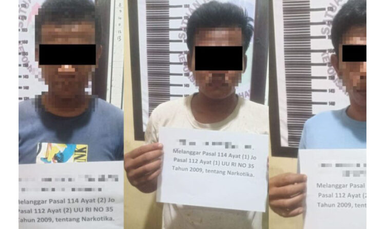 Tiga Pengedar Sabu Ditangkap dalam Sehari 1 PENGEDAR— Tiga pengedar sabu ditangkap jajaran Satresnarkoba Polres Dharmasraya di Nagari Sungai Dareh, Kecamatan Pulau Punjung.