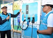 Gunakan Mobil Listrik, Dirut PLN Jajal SPKLU di Rest Area 626B Saradan, Pastikan Seluruh Sistem Layanan SPKLU Andal