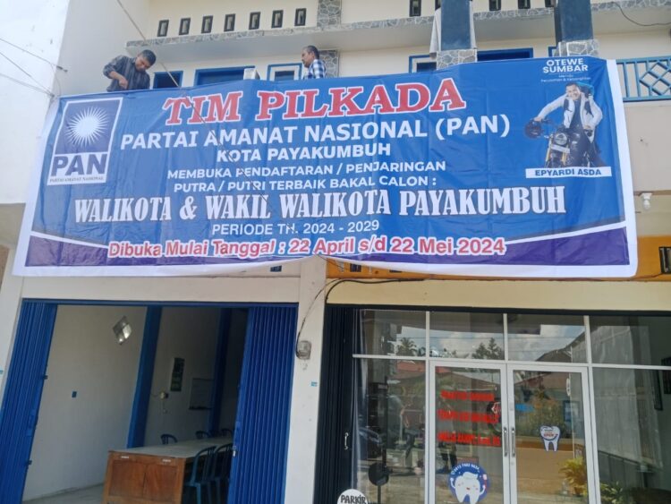 PENDAFTARAN— DPD PAN Kota Payakumbuh membuka penjaringan atau pendaftaran Balon Wali Kota dan Wakil Wali Kota Payakumbuh priode 2024-2029