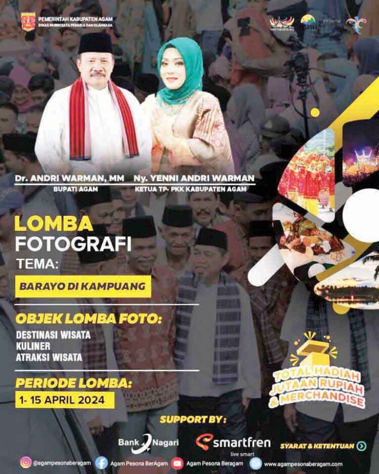 Kenalkan Kekayaan Alam dan Kehidupan Masyarakat, Disparpora Agam Gelar Lomba Fotografi Barayo di Kampuang 1 Disparpora Agam Gelar Lomba Fotografi Barayo di Kampuang