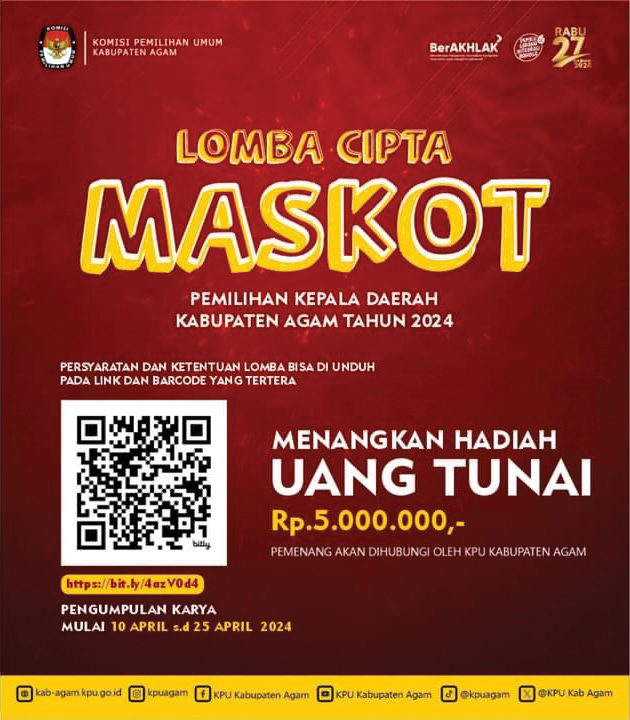 KPU Agam Gelar Lomba Cipta Maskot Pilkada 2024