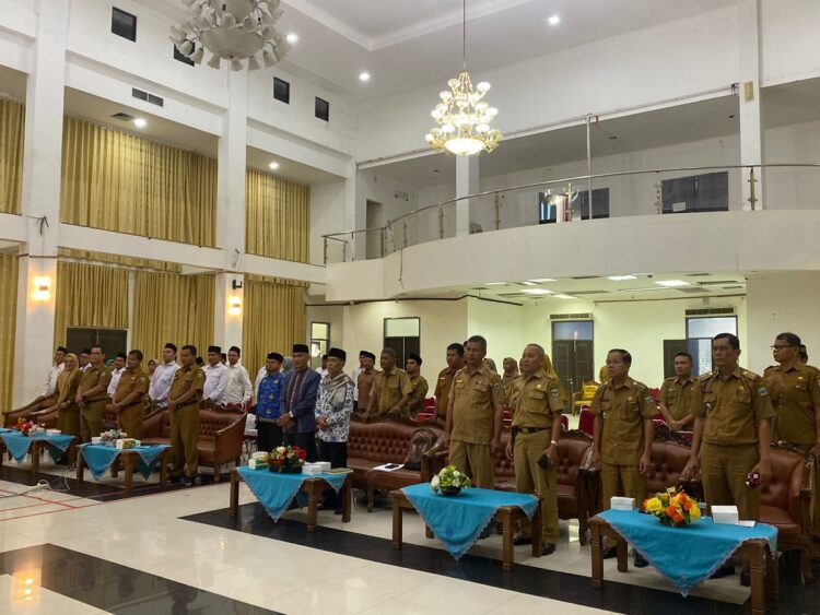 SELEKSI—Korps Pegawai Republik Indonesia (Korpri) Kabupaten Padangpariaman saat menggelar seleksi kafilah Musabaqah Tilawatil Qur’an (MTQ) tingkat Kabupaten Padangpariaman.