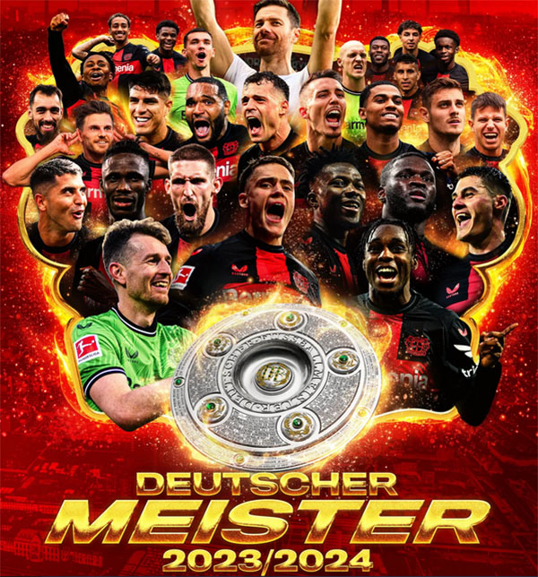 Putus Dominasi 11 tahun Bayern Munchen, Bayer Leverkusen Jadi Juara Bundesliga usai 120 Tahun Menanti 1 Leverkusen