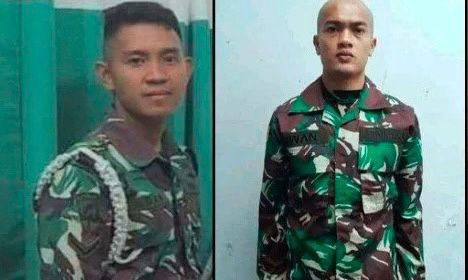 PEMBUNUHAN— Pelaku pembunuhan, Serda Adan Aryan Marsal (kiri) dan korban Iwan Sutrisman Telaumbanua (21). Sementara, jasad korban ditemukan dalam jurang di Dusun Sungai Batuang, Desa Data Mansiang, Kecamatan Talawi, Kota Sawahlunto, pada 30 Desember 2022 silam.