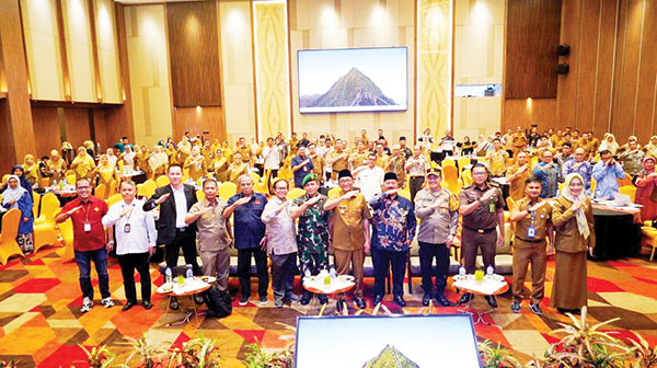 ARAH PEMBANGUNAN— Wako Padang Hendri Septa membuka Musrenbang RPJPD Tahun 2025-2045, dengan visi pembangunan “Kota Padang Maju, Berbudaya, dan Berkelanjutan Menuju Kota Jasa Terkemuka”.