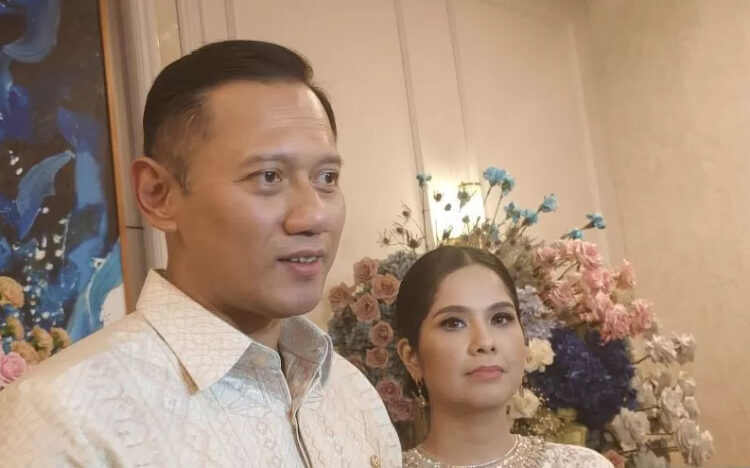 KETUM DEMOKRAT— Ketua Umum Partai Demokrat Agus Harimurti Yudhoyono (AHY) dan istrinya, Annisa Pohan.