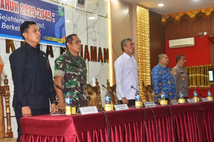 Musrenbang RPJPD 2025-2045, Selaraskan Program Perencanaan dari Daerah Sampai Nasional 1 foto pj walikota saat acara