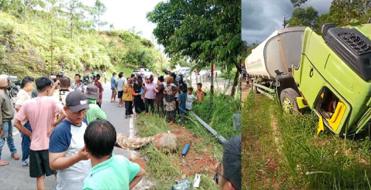 Ngeri! Sopir Terlindas Truk Sendiri, Kepala Pecah dan Tewas di Tempat, Korban Terlempar ke Luar Gegara Pengunci Kabin Lepas 1 TEWAS— Sopir truk CPO tewas terlindas truk yang dikemudikannya di Kampung Rawang Bubur, Nagari Bukit Buai, Kecamatan Basa Ampek Balai Tapan, Pessel.