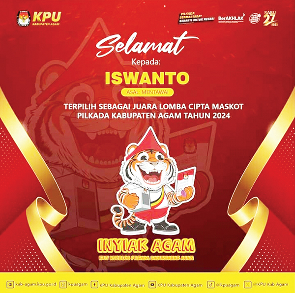 Lomba Cipta Maskot Pilkada Agam 2024