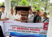 Peduli Korban Bencana Banjir Bandang Lahar Dingin, Menara Agung Salurkan Bantuan di Kabupaten Tanahdatar