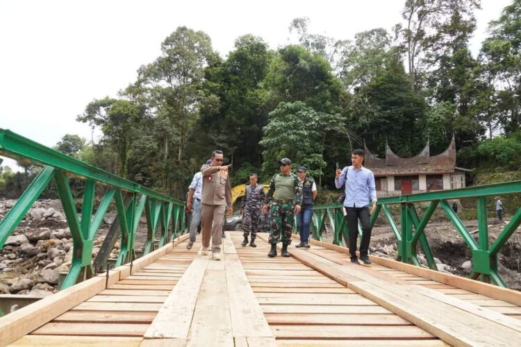 Jembatan Bailey Dibangun Sudah Bisa Dilalui Warga 1 Sejumlah Jembatan Bailey Dibagun Bupati Eka Putra Sampaikan Terima Kasih