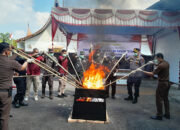 Kejari Agam Musnahkan Barang Bukti 26 Perkara Kejahatan, Burhan: Narkotika Jenis Sabu Masih Dominan