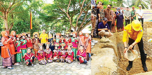 BTS di Nagari Koto Tuo Sijunjung Dibangun, Bupati dan Warga Berterima Kasih ke Andre Rosiade 1 PERESMIAN BTS— Bupati Sijunjung Benny Dwifa meresmikan pembangunan (ground breaking) tower BTS (base transceiver station/stasiun pemancar) di Nagari Koto Tuo, Kecamatan IV Nagari. Hadirnya tower di daerah itu menjawab harapan masyarakat yang sudah sejak lama menantikan agar bisa memiliki jaringan internet yang memadai.