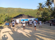 Kerjasama dengan Mahasiswa KKN UNP, Karang Taruna Muaro Kalaban Gelar Pertandingan Voli Antas Dusun