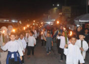 Sambut Tahun Baru Islam, Ratusan Anak-anak DDS Nagari Maninjau Ikuti Pawai Obor