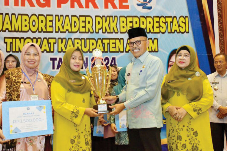 PERINGKAT II— Kecamatan Matur juga menduduki peringkat II dalam peringatan HKG PKK ke-52 tingkat Kabupaten Agam.