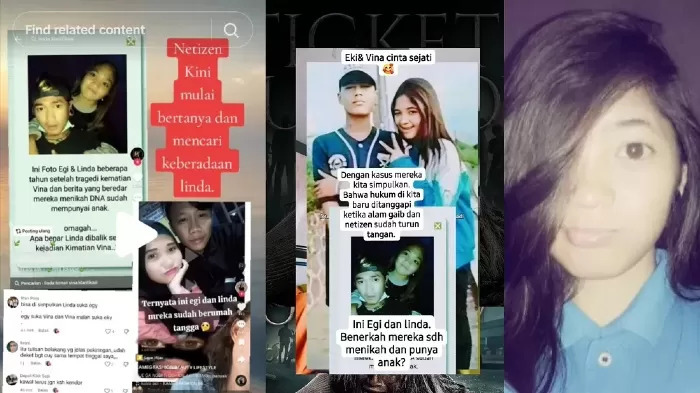 VIRAL— Beredar foto sahabat Vina Cirebon, Linda sedang merangkul Egi.