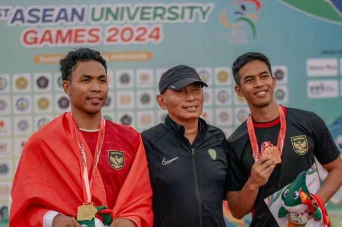 Atlet Atletik Indonesia Raih Prestasi Gemilang di ASEAN University Games 2024 1 DOMINASI— Tim atletik Indonesia menunjukkan dominasi dalam ajang 21st ASEAN University Games (AUG) 2024 di Stadion Atletik Unesa, Surabaya.