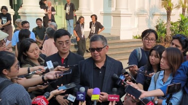 PDIP Terima Laporan Ada Upaya Pengganjalan Anies di Pilkada Jakarta 1 WAWANCARA— Sekretaris Jenderal (Sekjen) PDIP, Hasto Kristiyanto saat diwawancarai wartawan.