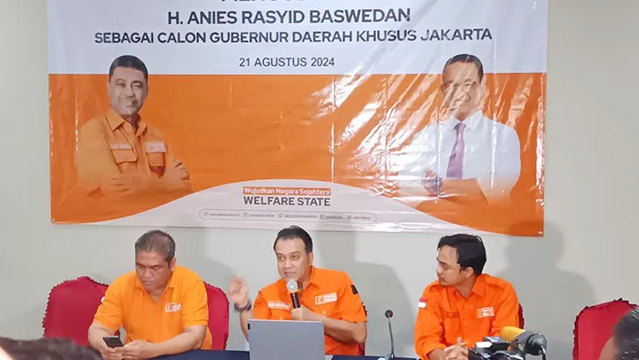 Partai Buruh Resmi Usung Anies di Pilkada Jakarta, Beri PDIP 3 Opsi Calon Wakilnya 1 USUNG ANIES— Partai Buruh resmi mengusung Anies Baswedan sebagai Calon Gubernur Jakarta pada Pilkada 2024 mendatang.