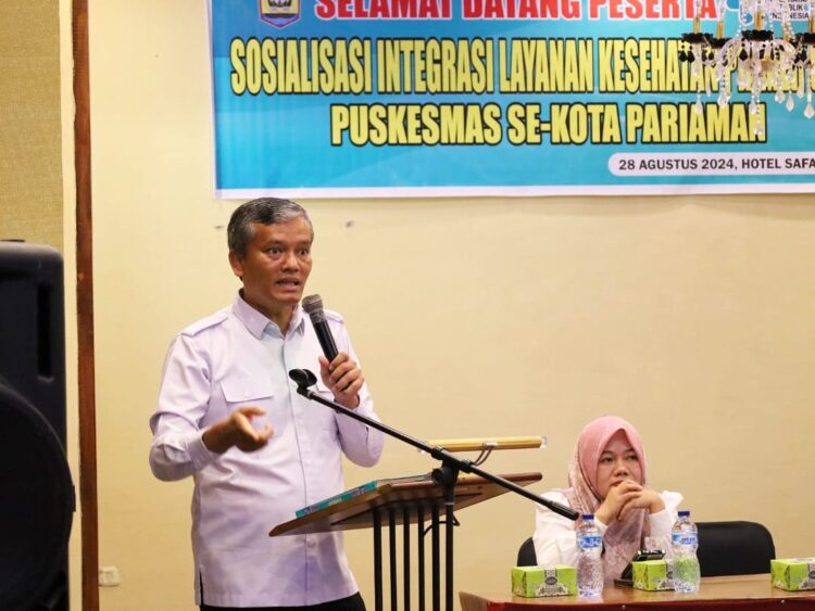 Memberikan Layanan Kesehatan yang Komprehensif dan Terpadu, Roberia Sebut ILP Penting Perkuat Peran Puskesmas 1 BUKA— Penjabat (Pj) Wali Kota Pariaman, Roberia saat membuka Sosialisasi ILP Puskesmas se-Kota Pariaman yang digelar Dinas Kesehatan Kota Pariaman di Hote Safari Inn.