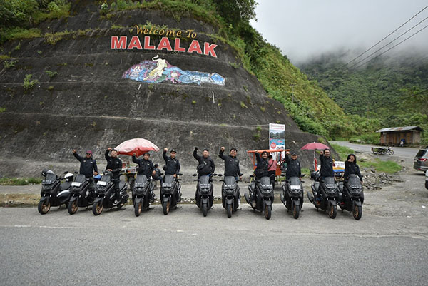 TOURING-Rombongan Tour Boemi Nusantara saat berada di Malalak, Kabupaten Agam.
