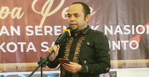 DPS Kota Sawalunto Sebanyak 49.673 Pemilih 1 Ketua KPU Sawahlunto, Hamdani.