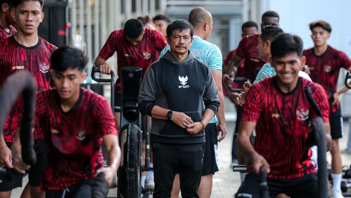 Usai Kalahkan Argentina, Timnas U-20 Harus Kerja Keras Lawan Thailand 1 LATIHAN— Pelatih Timnas Indonesia U-20, Indra Sjafri menggenjot latihan anak asuhnya guna persiapan di ajang Seoul Earth On Us Cup 2024.