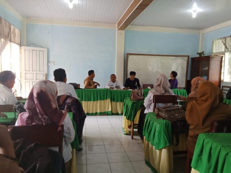SUASANA—Terlihat suasana rapat Kwarran 04 Silungkang Kota Sawahlunto persiapan Pesta Siaga Tingkat Ranting Silungkang.