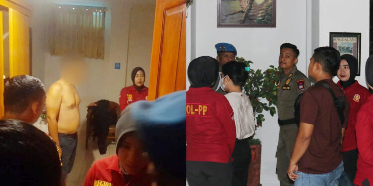 Tidak Miliki Surat Izin Usaha, Razia Kos dan Hotel, 2 Pria dan 2 Wanita Diamankan 1 RAZIA KOSAN— Petugas Satpol PP merazia sejumlah kos-kosan dan hotel di kawasan jalan Niaga dan Pulau Karam, Rabu (11/9) malam. Dua pria dan dua wanita diamankan dalam penertiban rutin tersebut.