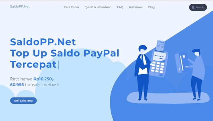 Jasa Top Up PayPal Terpercaya Menggunakan SaldoPP.Net blog.saldopp.net