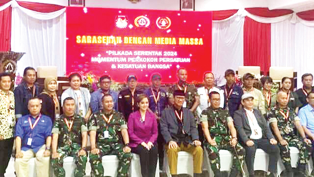 Ketua PWI Zulmansyah: Menjaga Kebhinekaan Penting Dilakukan Media Massa jelang Pilkada 1 SARASEHAN MEDIA MASSA— Sarasehan Media Massa 2024 yang diselenggarakan Pusat Teritorial TNI Angkatan Darat (Pusterad) di Jakarta, Rabu (25/9).
