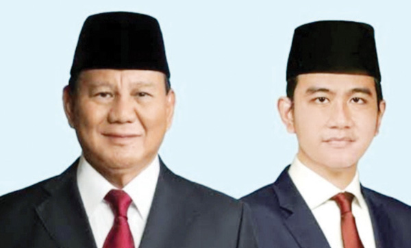 JELANG PELANTIKAN— Presiden terlipilih 
2024-2029 Prabowo Subianto dan Wakil Presiden terpilih Gibran Rakabuming Raka.