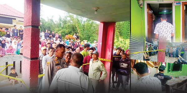 Tragis! Wanita Paruh Baya Dibunuh Perampok, Leher, Tangan dan Kaki Terikat, Isi Rumah Berantakan 1 PEMBUNUHAN— Polisi melakukan olah TK P penemuan mayat perempuan paruh baya di Jorong Baruah Mudiak, Nagari Sariak, Kecamatan Sungai Pua, Kabupaten Agam, yang diduga menjadi korban pembunuhan.