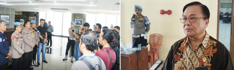 17 Personel Disidang Gegara Melanggar saat Amankan Pelaku Tawuran, Kompolnas Apresiasi Polda Sumbar dalam Menegakkan Etik Profesi 1 SIDANG— Ketua Harian Komisi Kepolisian Nasional (Kompolnas), Benny Mamoto usai menyaksikan langsung sidang etik 17 personel Polda Sumbar yang diduga melanggar saat mengamankan pelaku tawuran.