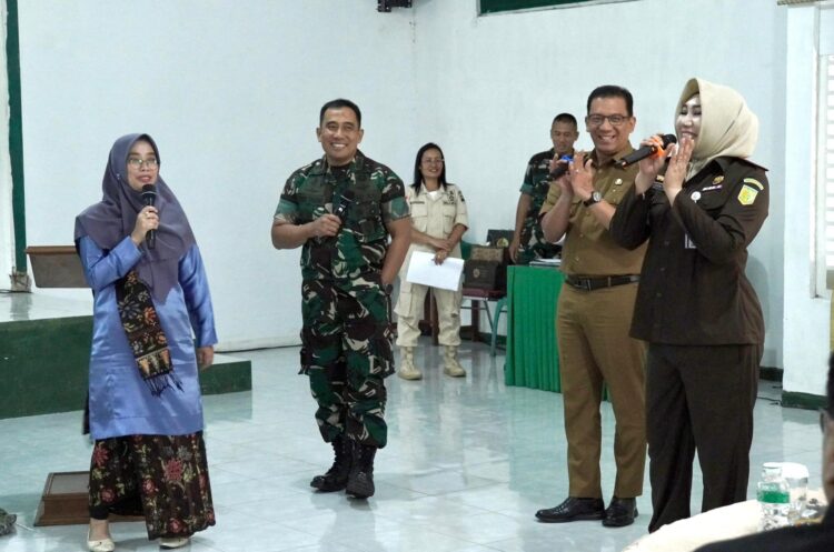 USAI—Dansecata B Letkol Yusuf Promosi Jadi Kasrem 023 KS usai berikan sambutan.