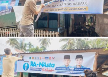 Nasdem Pessel Kutuk Pengrusakan APK Paslon HJ-RI, Bawaslu Mulai Investigasi