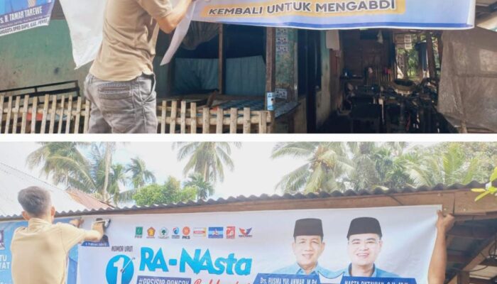 Nasdem Pessel Kutuk Pengrusakan APK Paslon HJ-RI, Bawaslu Mulai Investigasi