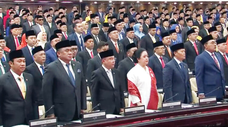Imbas Biaya Politik Mahal, DPR Didominasi Politisi Pebisnis 1 PELANTIKAN— Pelantikan Anggota DPR RI Periode 2024-2029.