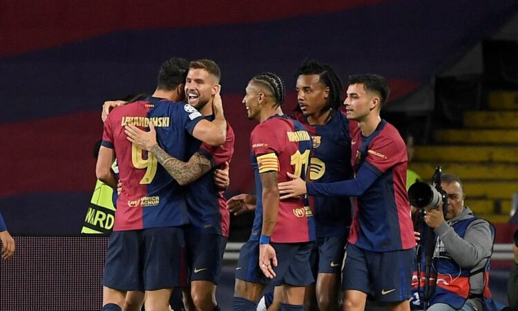 Barcelona Menggila, Lumat Young Boys 5 Gol Tanpa Balas 1 TAMPIL PERKASA— Barcelona tampil perkasa saat melumat klub Swiss, Young Boys 5-0 dalam lanjutan matchday ke-2 League Phase Liga Champions 2024/25 di Estadi Olímpic Lluís Companys, Rabu (2/9) dini hari.
