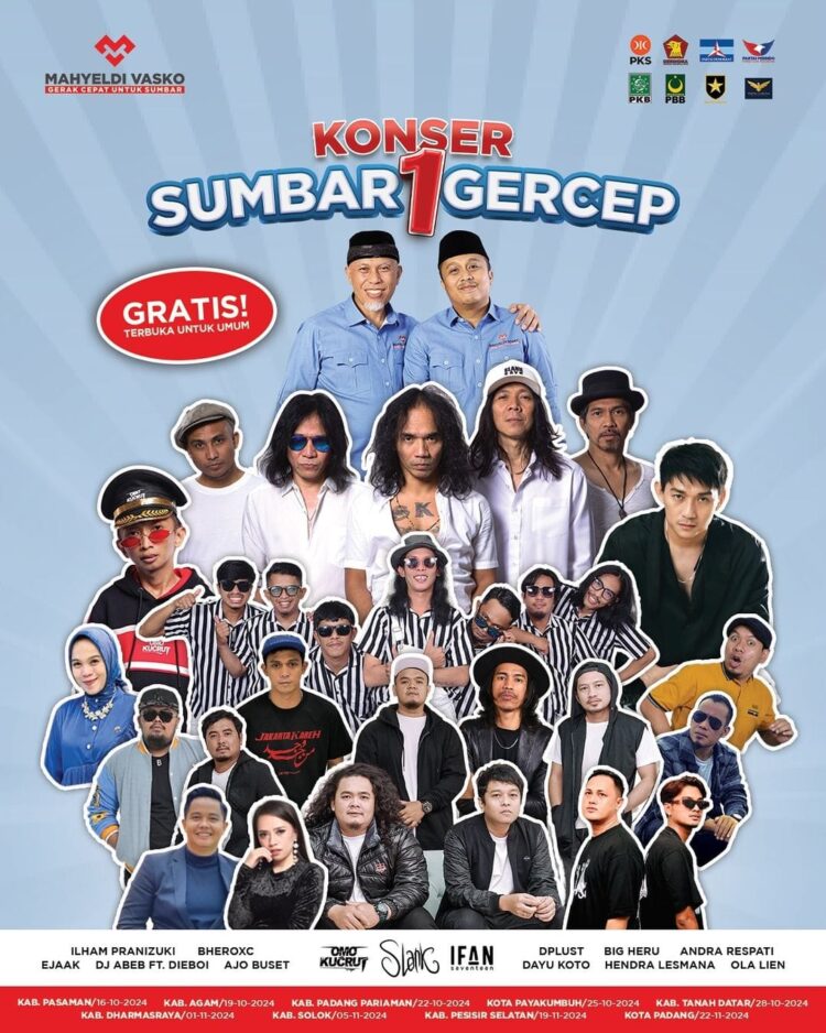 Jubir: Hadirkan Slank, Mahyeldi-Vasko Gelar Konser Gerak Cepat untuk Sumbar di 9 Titik 1 e9837de2 0da2 4e91 905e c59a4b64de0d