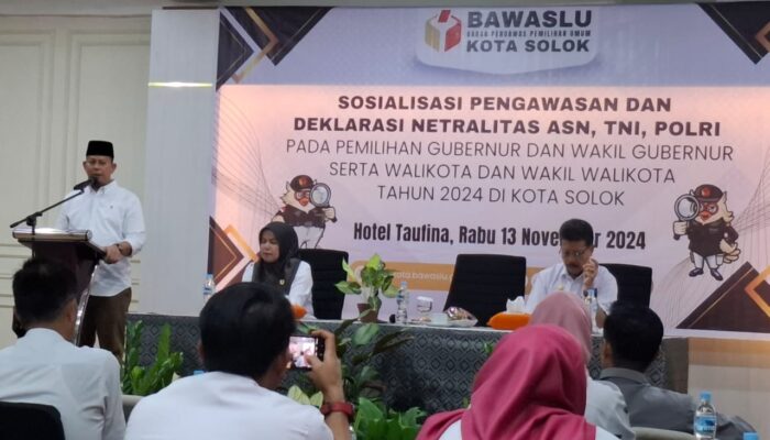 Bawaslu Kota Solok: Netralitas ASN, TNI dan Polri Mutlak!