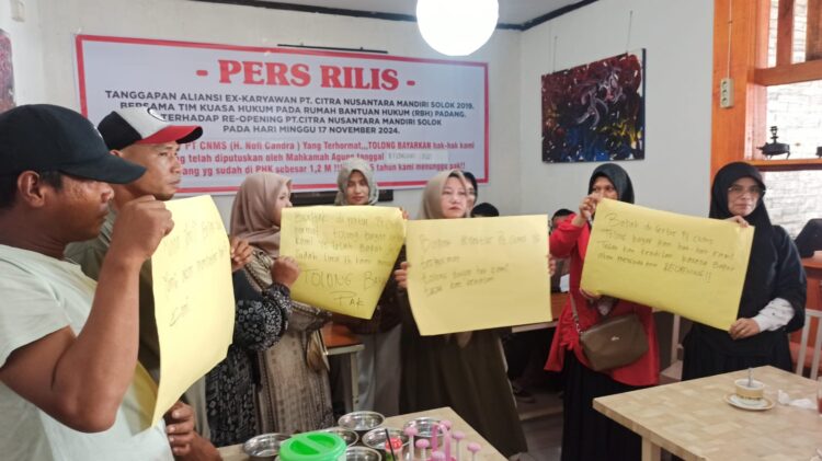 Sudah 5 Tahun Berjuang, Eks Karyawan PT CNM Solok Tuntut Pesangon 1 Sudah 5 Tahun Berjuang, Eks Karyawan PT CNM Solok Tuntut Pesangon