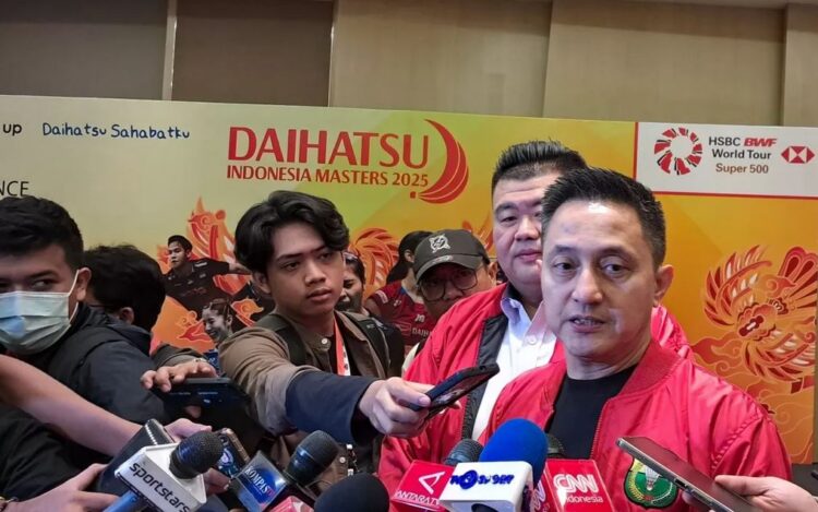 PBSI Buka Pendaftaran Seleksi Pelatih Teknik untuk Pelatnas 1 BERI KETERANGAN— Ricky Soebagdja, Kepala Bidang Pembinaan dan Prestasi PBSI, usai konferensi pers Indonesia Masters 2025 di Pullman Thamrin, Selasa (26/11).