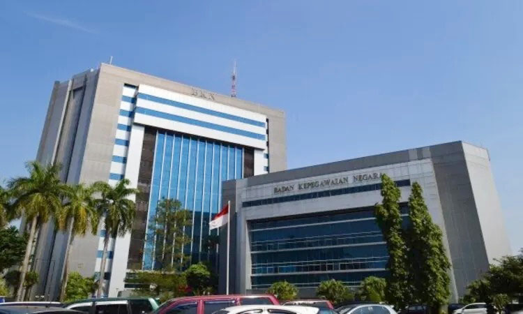 ILUSTRASI— Gedung kantor pusat 
Badan Kepegawaian Negara  Republik Indonesia (BKN RI).