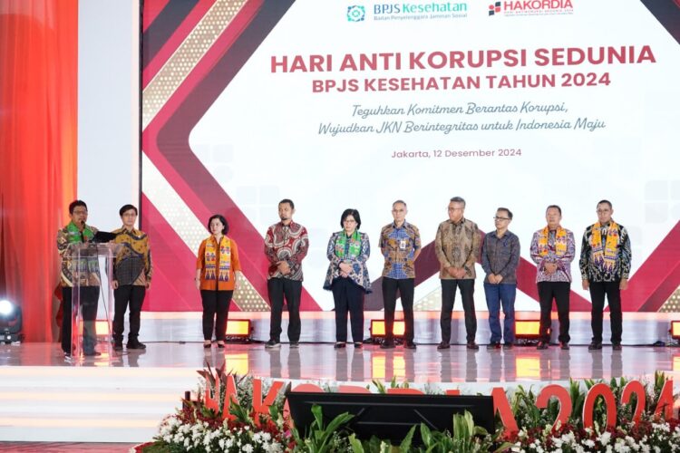 BPJS Kesehatan Rangkul Stakeholders, Wujudkan Ekosistem JKN Tanpa Kecurangan 1 SAMBUTAN—Direktur Utama BPJS Kesehatan, Ghufron Mukti, saat menyampaikan sambutan pada momentum Hari Anti Korupsi Sedunia, beberapa waktu lalu.