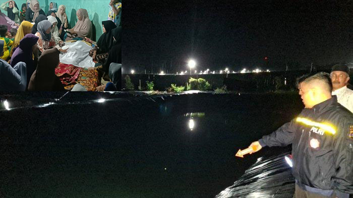 Tragis! 2 Bocah Tewas Tenggelam di Tambak Udang, Diduga Gegara Terpeleset saat Bermain 1 TENGGELAM— Bocah yang tenggelam di tambak udang di Nagari Koto Tinggi Kuranji Hilir, Kecamatan Sungai Limau, disemayamkan di rumah duka. Sedangkan Polisi melakukan olah TKP pascakejadian.