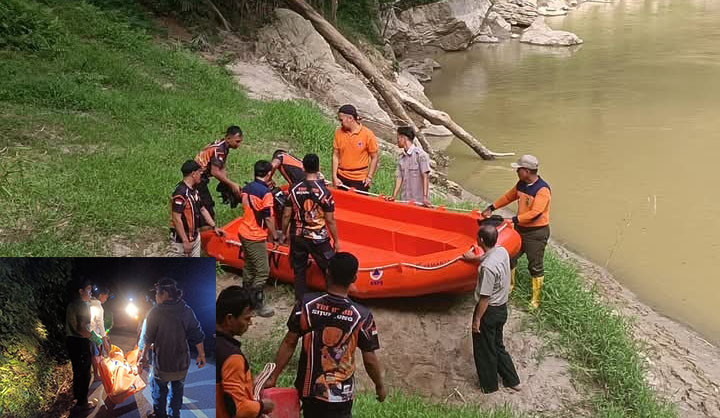 Perahu Terbalik saat Memancing, Remaja Tewas Tenggelam di Sungai Batang Kuantan, Dua Rekannya Selamat 1 EVAKUASI—
Tim SAR gabungan mengevakuasi jenazah remaja yang tewas tenggelam di Sungai Batang Kuantan, Nagari Silokek, Kabupaten Sijunjung.